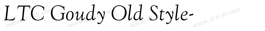 LTC Goudy Old Style字体转换